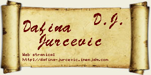 Dafina Jurčević vizit kartica